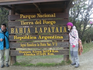 IMGP2164 Eindpunt in het Nationaal park Tierra del Fuego, dus hie