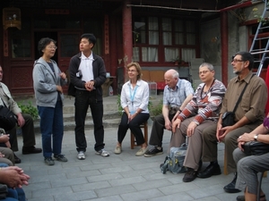 Hutong oude volkswijk van Beijing, bezoek bij bewoners