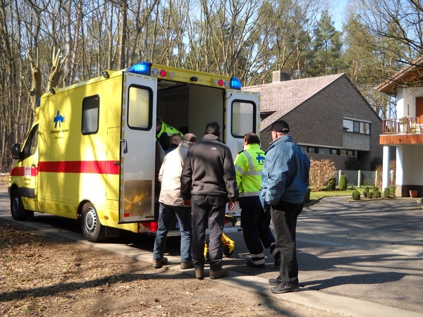 op weg naar hospitaal