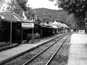 Thailand - kanchanaburi  The Bridge on the River Kwai mei 2009 (4