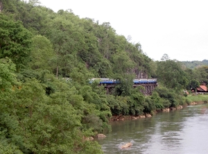 Thailand - kanchanaburi  The Bridge on the River Kwai mei 2009 (4