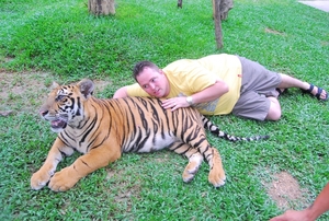 Thailand - Chiang mai Tiger Kingdom day 1 mei 2009 (70)