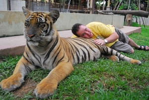 Thailand - Chiang mai Tiger Kingdom day 1 mei 2009 (92)