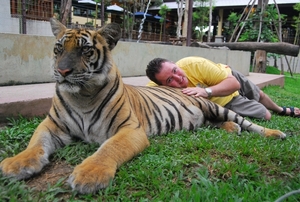 Thailand - Chiang mai Tiger Kingdom day 1 mei 2009 (93)
