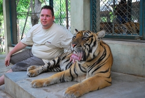 Thailand - Chiang mai Tiger kingdom day 2 Mei 2009 (122)