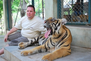 Thailand - Chiang mai Tiger kingdom day 2 Mei 2009 (124)