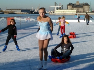 Schaatsers badboot