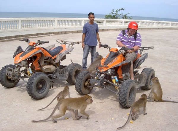 Thailand - Hua Hin -Cha-am  quad ride - mei 2009 (12)