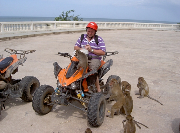 Thailand - Hua Hin -Cha-am  quad ride - mei 2009 (13)