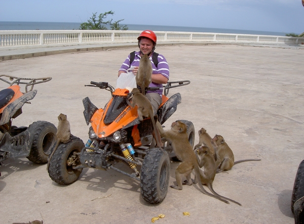 Thailand - Hua Hin -Cha-am  quad ride - mei 2009 (14)