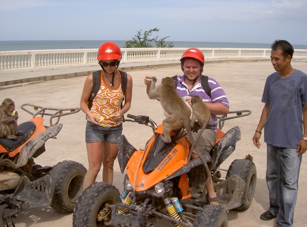 Thailand - Hua Hin -Cha-am  quad ride - mei 2009 (17)