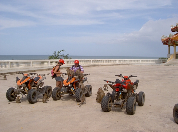 Thailand - Hua Hin -Cha-am  quad ride - mei 2009 (19)