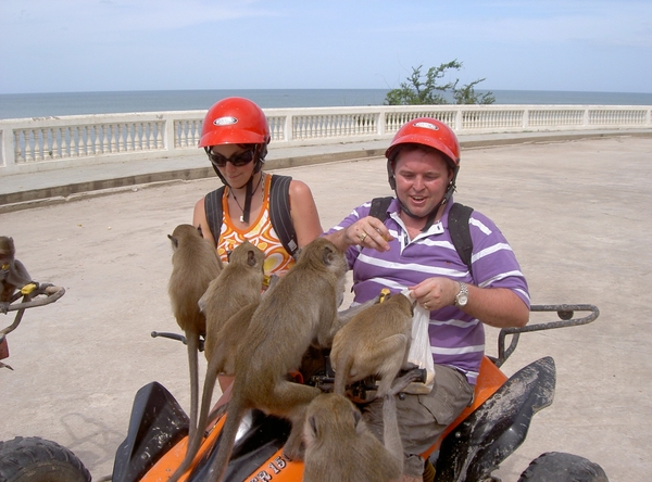 Thailand - Hua Hin -Cha-am  quad ride - mei 2009 (23)