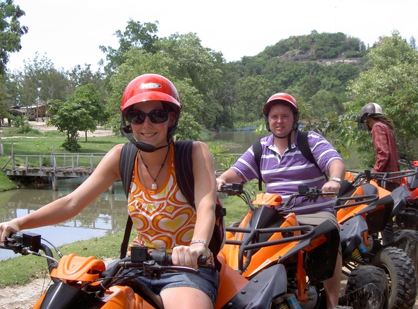 Thailand - Hua Hin -Cha-am  quad ride - mei 2009 (3)