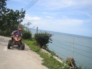 Thailand - Hua Hin -Cha-am  quad ride - mei 2009 (7)