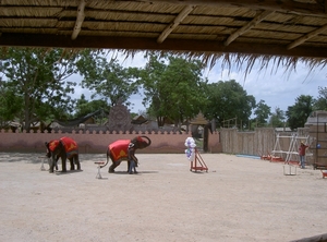 Thailand - Hua Hin -Cha-am  elephant show mei 2009 (11)