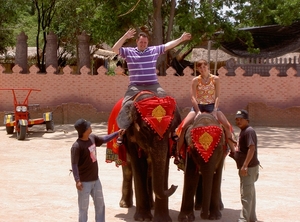 Thailand - Hua Hin -Cha-am  elephant show mei 2009 (3)