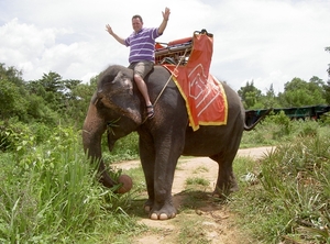 Thailand - Hua Hin - Cha-am  elephant ride mei 2009 (15)