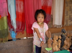 Thailand - Mae hong son. Long neck Karen Villages stam mei 2009 (