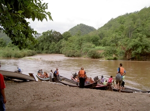 Thailand - Mae hong son. Long neck Karen Villages stam mei 2009 (