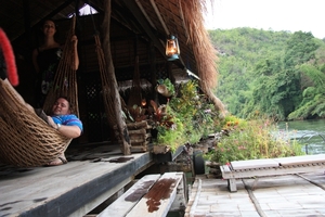 Thailand - Kanchanaburi  The River kwai jungle rafts mei 2009 (21