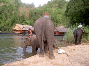 Thailand - Kanchanaburi  The River kwai jungle rafts mei 2009 (43