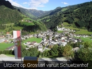 uitzicht vanuit Schuetzenhof Grossarl