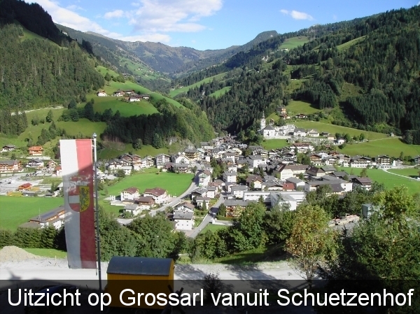 uitzicht vanuit Schuetzenhof Grossarl