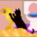 poes met wc papier