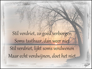 stil verdriet