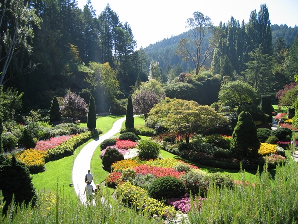 7i Vancouver Island, Butchart Gardens, de verzonken tuin 2