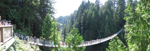9 Vancouver _Capilano Suspension Bridge, een toeristische trekple