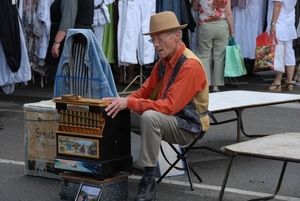 Muzikant op de markt