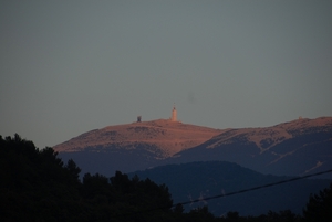 Mont Ventoux bij zonsondergang