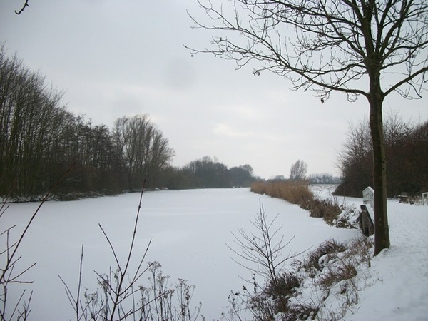 077-Besneeuwde Oude Leiearmen