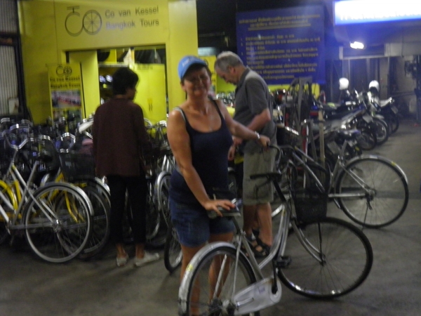 fietstocht in Bangkok