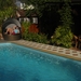 aan zwembad van onze verblijfplaats in Chiang Mai bij Annelore en