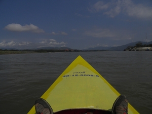 op de Mekong rivier
