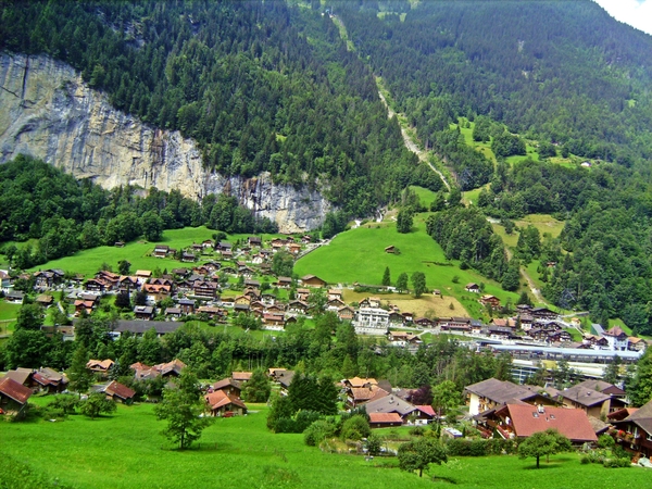 op weg naar Wengen