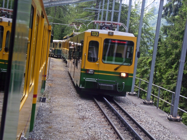 Het treintje naar Wengen Vakantie 2008