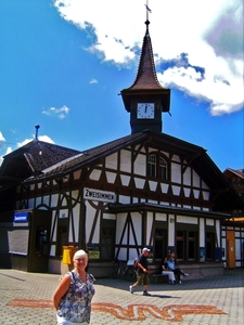 Stationnetje van Zweisimmen in het Simmenthal