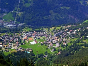 Zicht op Lauterbrunnen