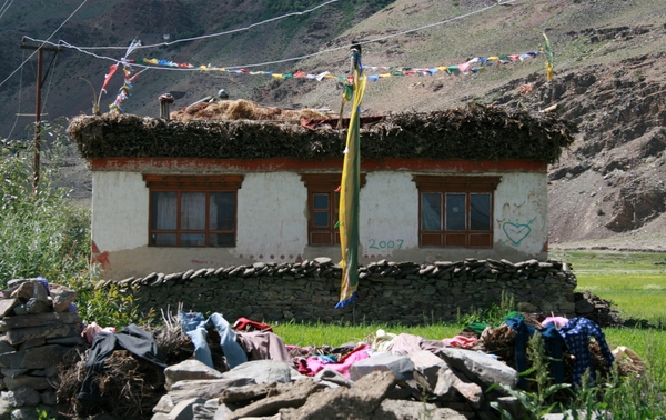 Zanskar vallei typisch huis