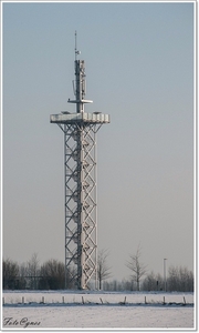 Onze bekende uitkijktoren op het hoogste punt van Brakel