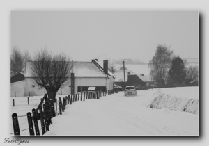 wandeling naar Everbeek boven in de sneeuw 20 jan.-43