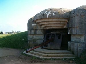 Een duitse batterij uit de atlantic wall