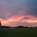 Avondrood op weg naar ons stekje te Dives sur mere
