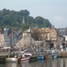 Zicht op de vieux bassin van Honfleur