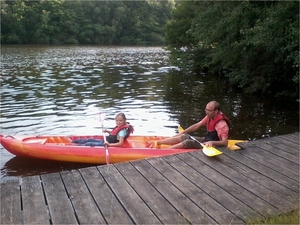 Hanne en Geert in de boot