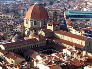 Florence _De Medici-kapellen, onder de enorme koepel.